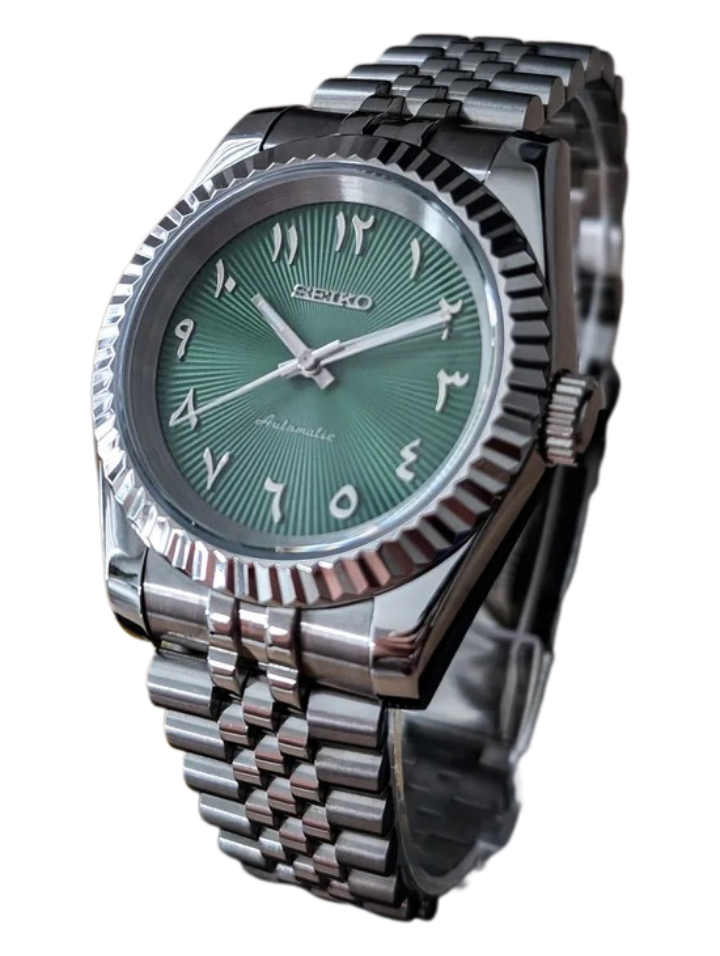 Date J Fluted - Arabic Green