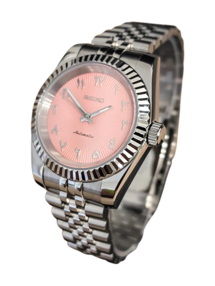 Date J Fluted - Arabic Pink