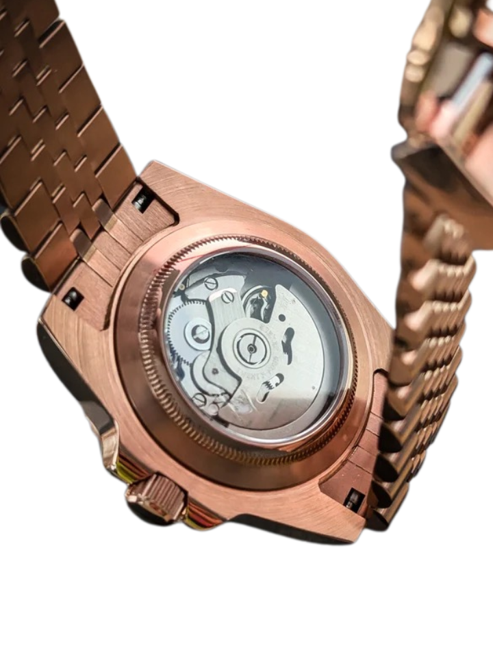 Date J Fluted - Wimbledon Ice Blue with Rose Gold