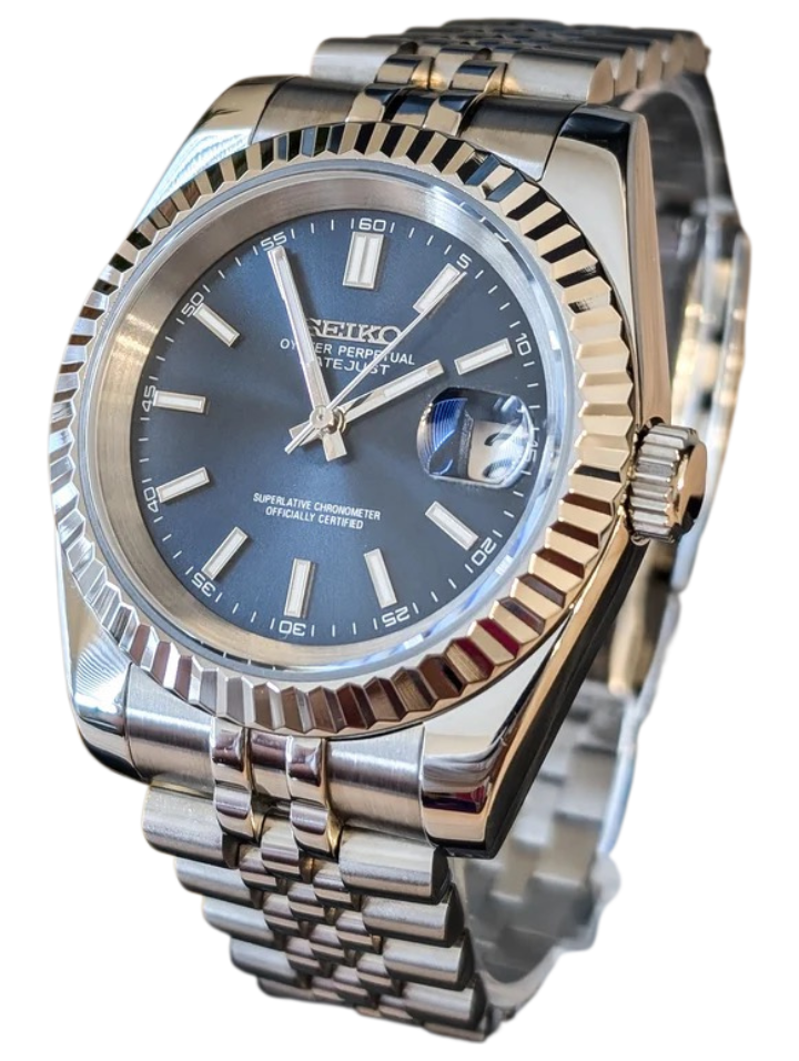 Date J Fluted - Dark Blue