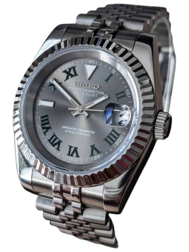 Date J Fluted - Wimbledon Gray
