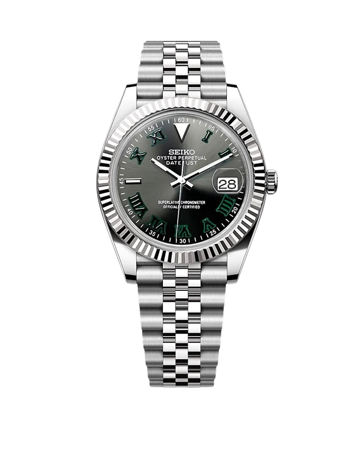 Date J Fluted - Wimbledon Gray