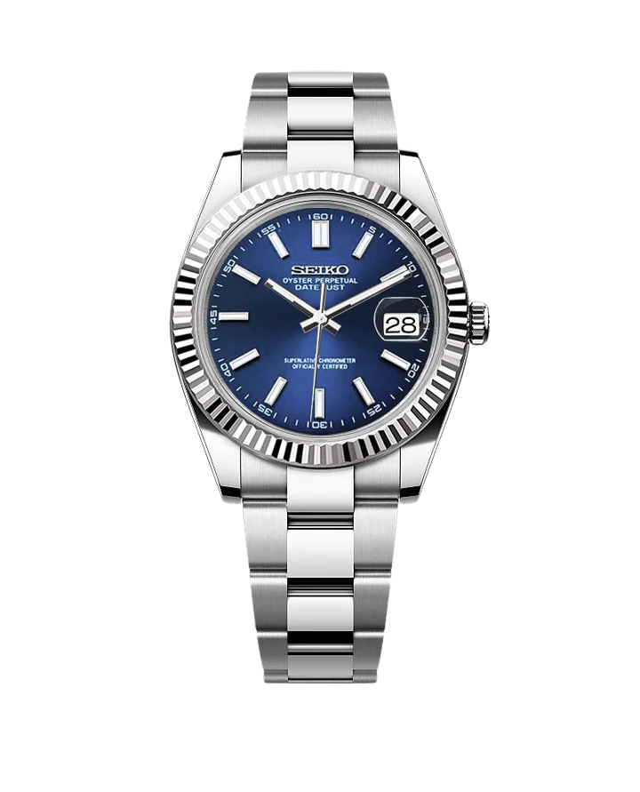 Date J Fluted - Dark Blue