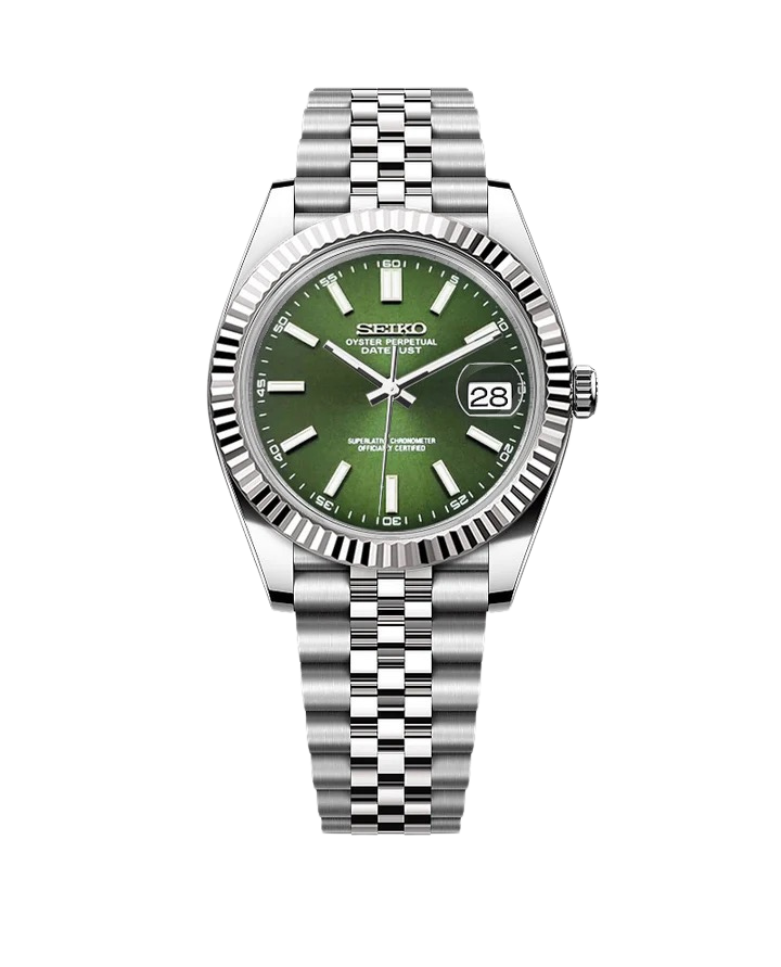 Date J Fluted - Forest Green