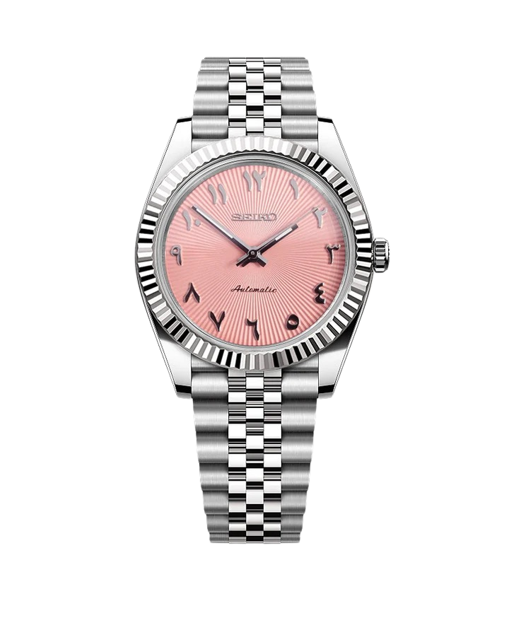 Date J Fluted - Arabic Pink