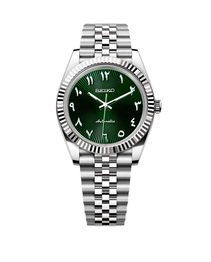 Date J Fluted - Arabic Green