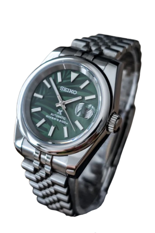 Date J Smooth - Palm Leaves Green