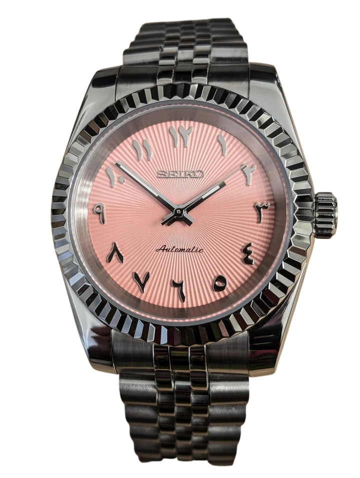 Date J Fluted - Arabic Pink