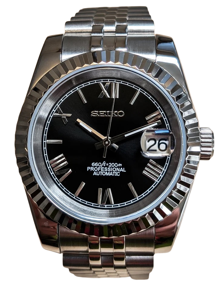 Date J Fluted - Roman Black