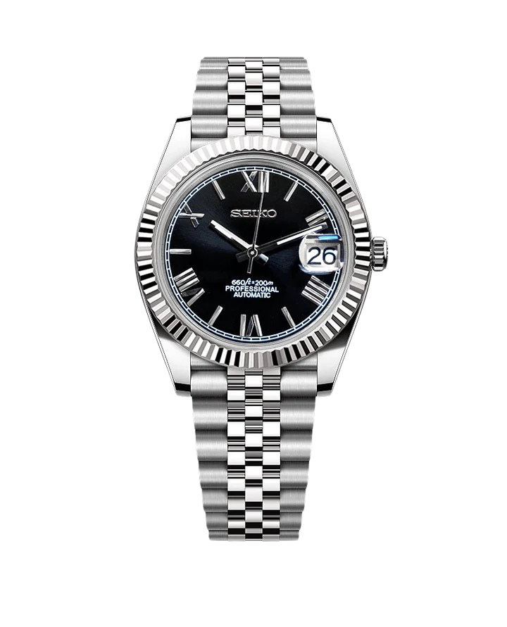 Date J Fluted - Roman Black