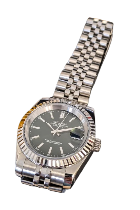 Date J Fluted - Forest Green