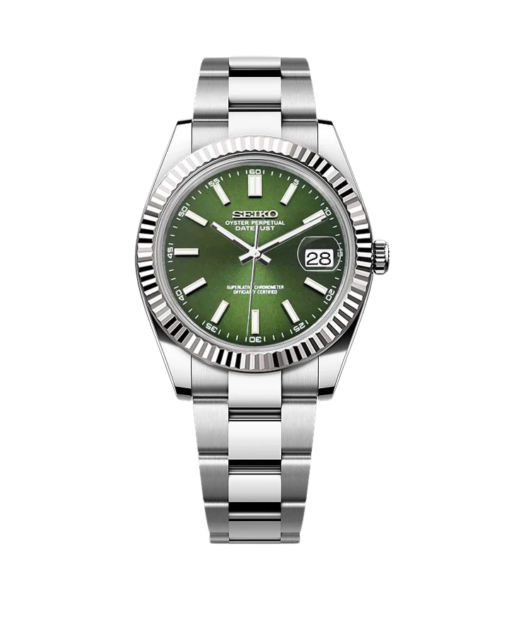 Date J Fluted - Forest Green