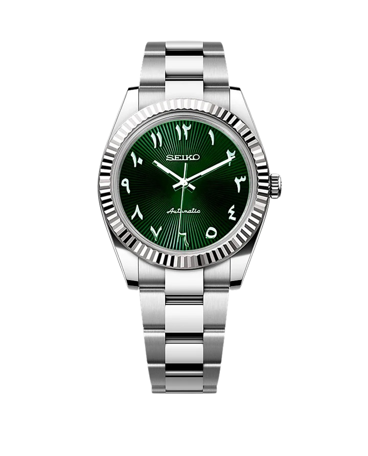 Date J Fluted - Arabic Green