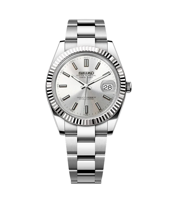 Date J Fluted - Silver