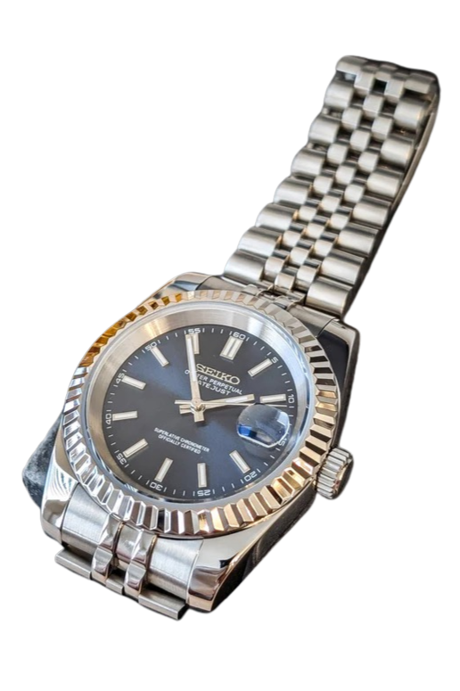Date J Fluted - Dark Blue