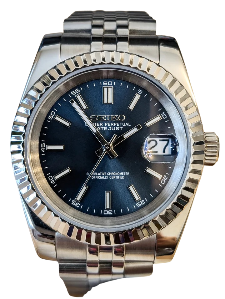 Date J Fluted - Dark Blue
