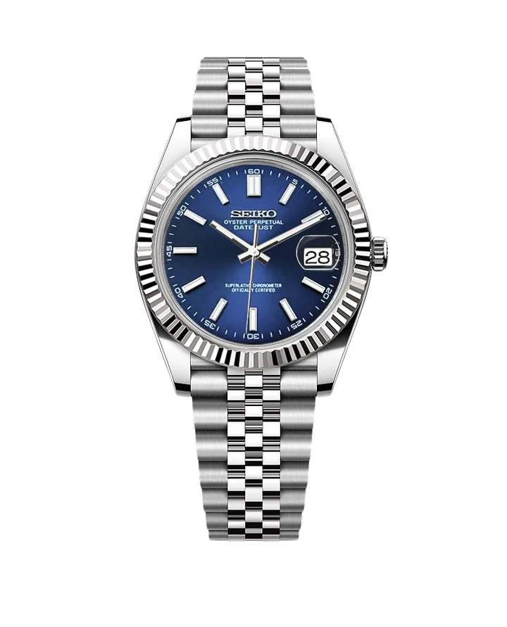 Date J Fluted - Dark Blue