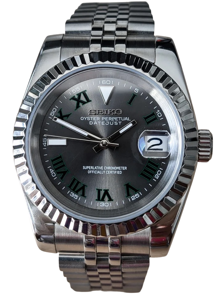 Date J Fluted - Wimbledon Gray