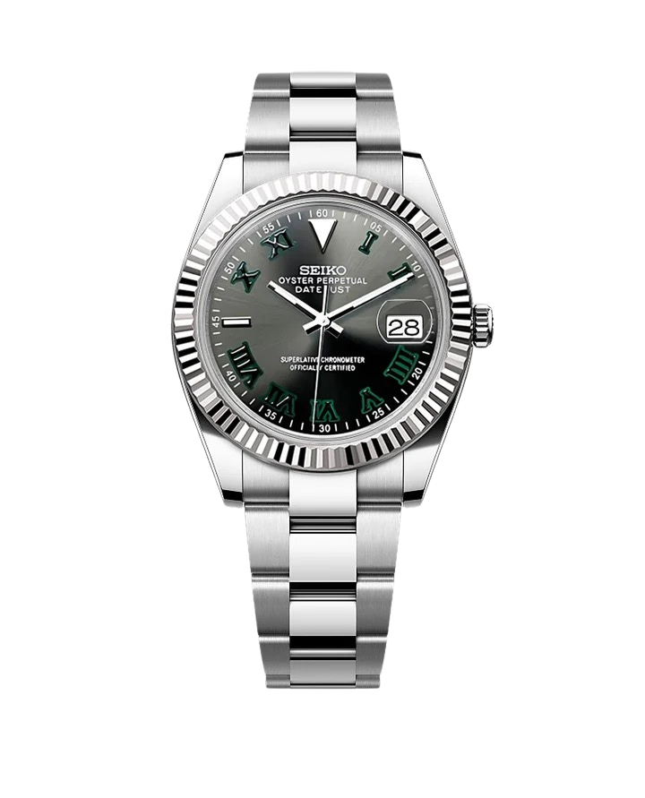 Date J Fluted - Wimbledon Gray