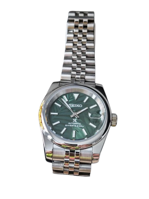 Date J Smooth - Palm Leaves Green