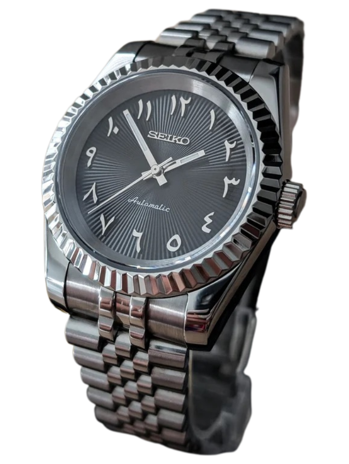 Date J Fluted - Arabic Black