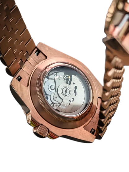 Date J Fluted - Arabic Sea Blue with Rose Gold