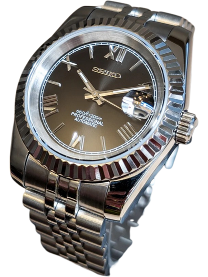 Date J Fluted - Roman Black