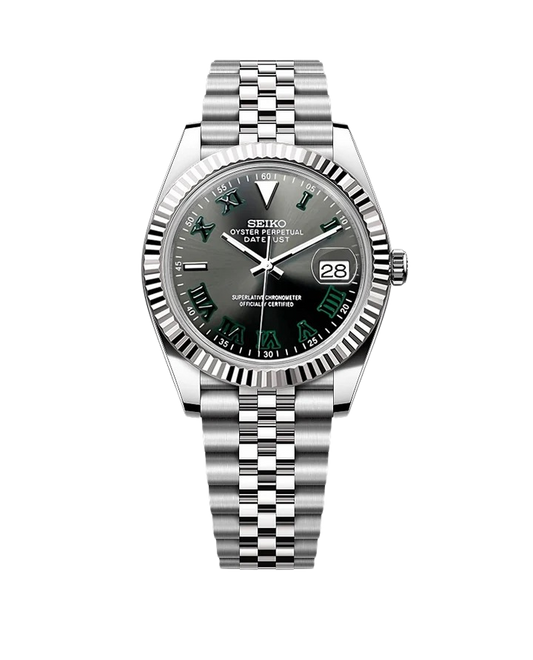 Date J Fluted - Wimbledon Gray