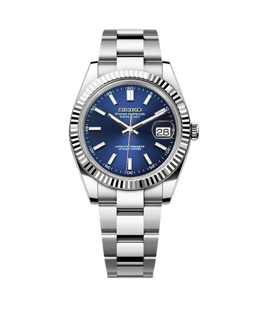 Date J Fluted - Dark Blue