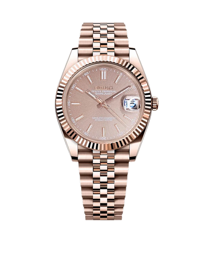 Date J Fluted - Chocolat Rose Gold