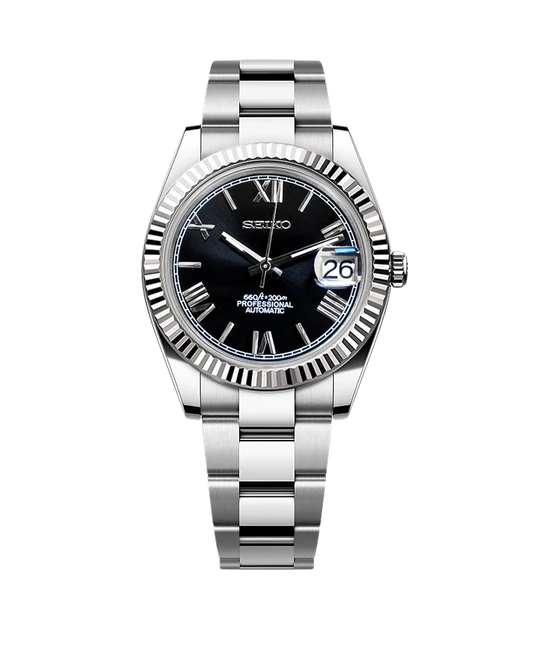 Date J Fluted - Roman Black