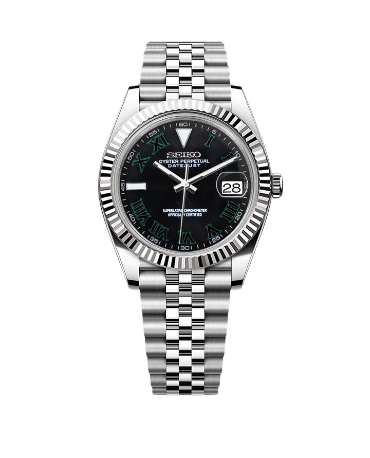 Date J Fluted - Wimbledon Black