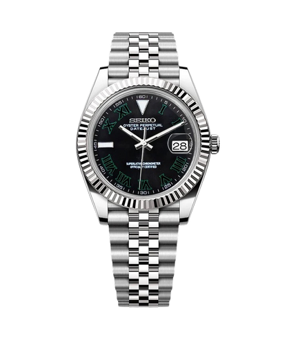 Date J Fluted - Wimbledon Black