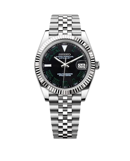 Date J Fluted - Wimbledon Black