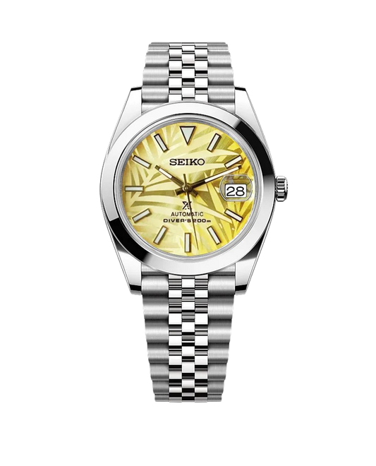 Date J Smooth - Palm Leaves Yellow