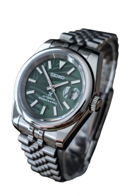 Date J Smooth - Palm Leaves Green