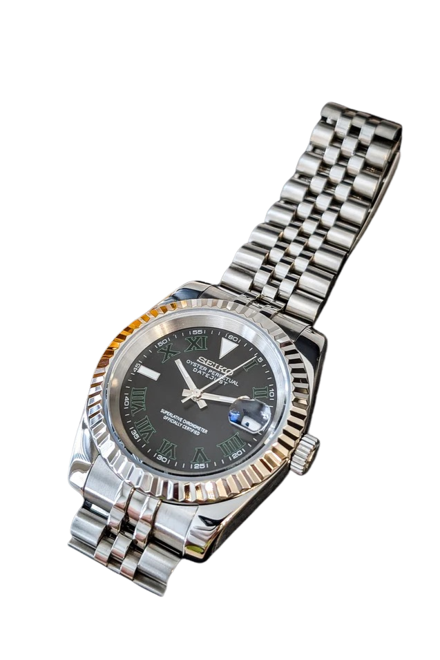 Date J Fluted - Wimbledon Black