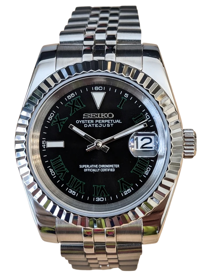 Date J Fluted - Wimbledon Black