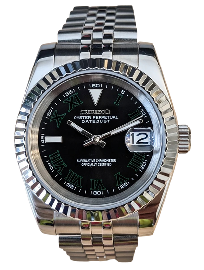 Date J Fluted - Wimbledon Black