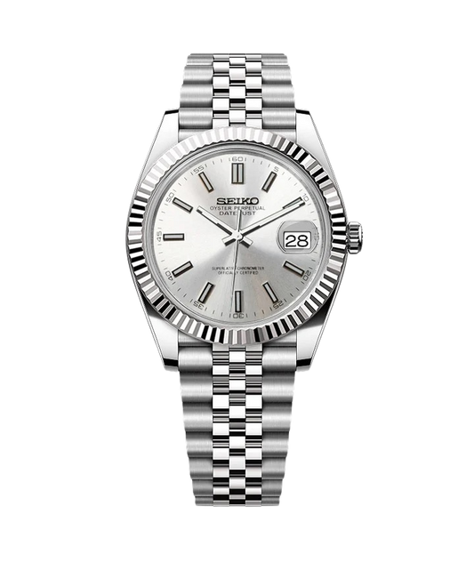 Date J Fluted - Silver