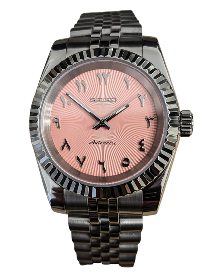 Date J Fluted - Arabic Pink