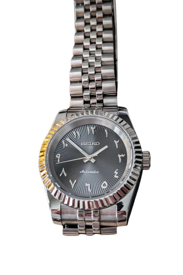 Date J Fluted - Arabic Black