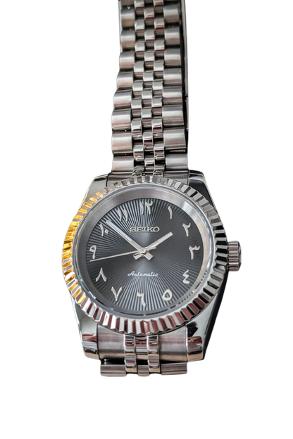 Date J Fluted - Arabic Black