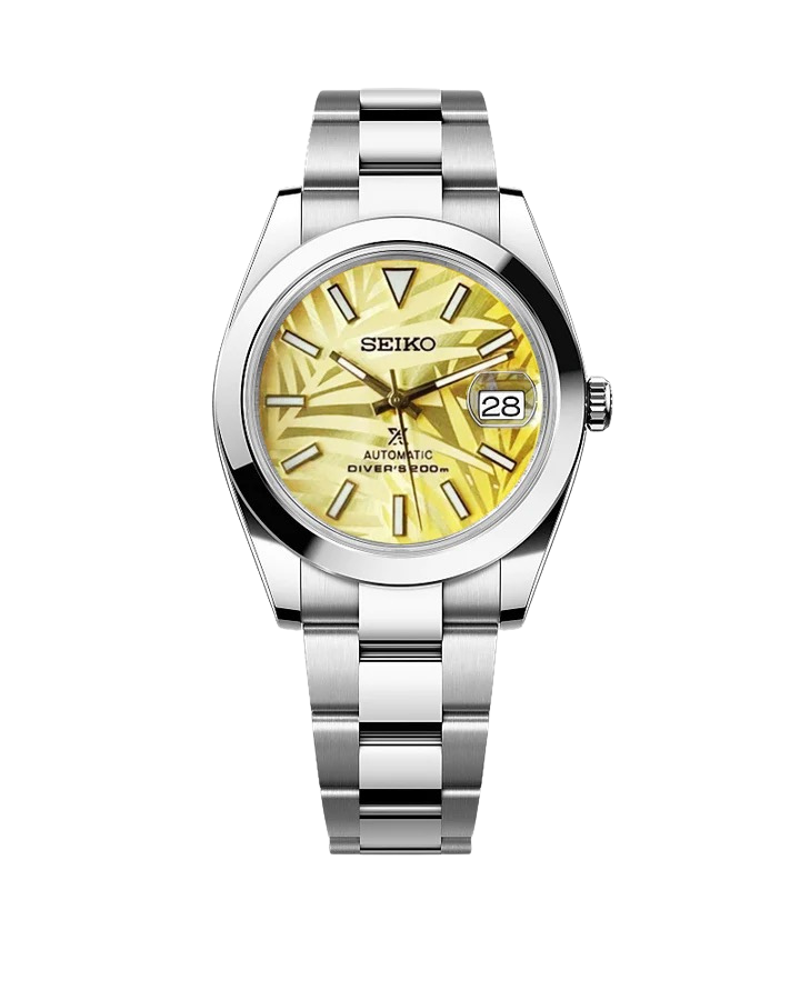 Date J Smooth - Palm Leaves Yellow