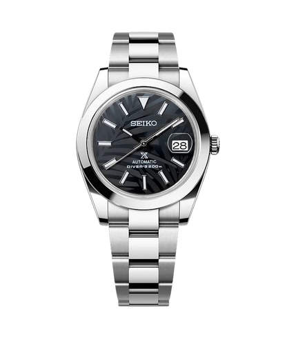 Date J Smooth - Palm Leaves Black