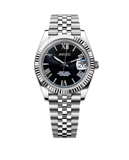 Date J Fluted - Roman Black