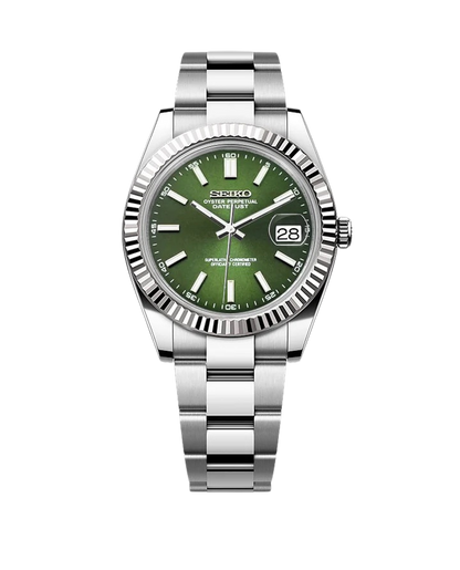Date J Fluted - Forest Green