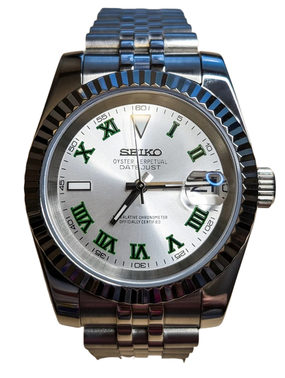 Date J Fluted - Wimbledon Silver