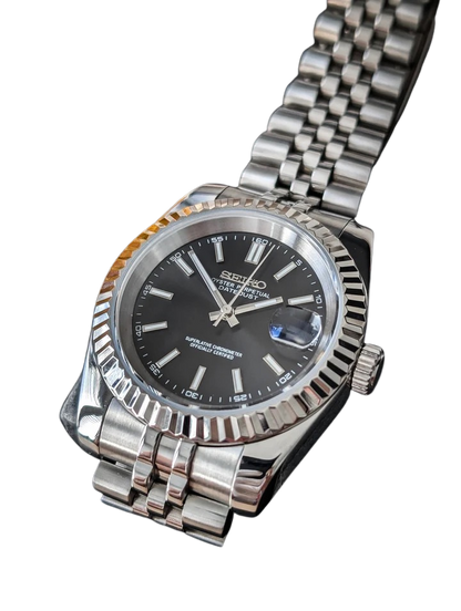 Date J Fluted - Black
