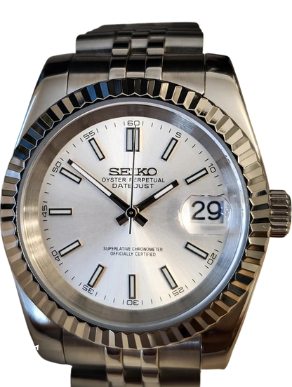 Date J Fluted - Silver